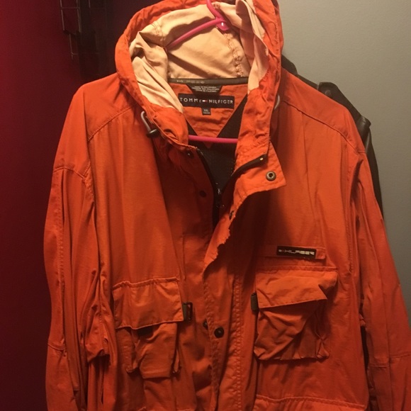 Tommy Hilfiger Mens Burnt Orange Jacket 